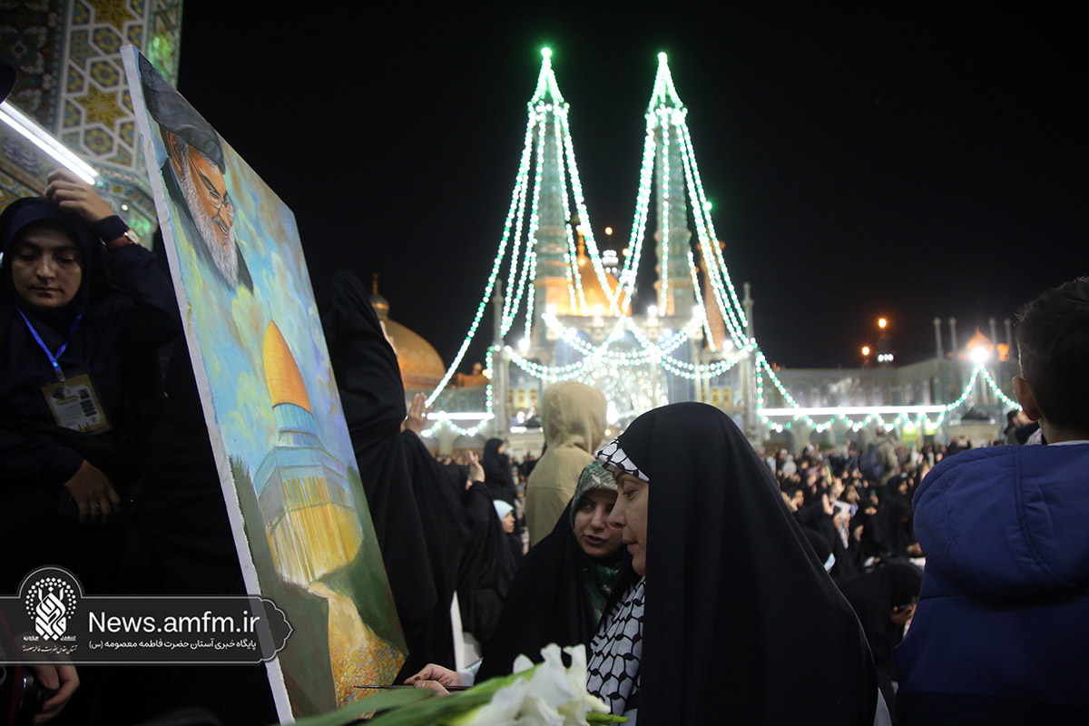 هنرمندان قمی پای کار جبهه مقاومت