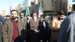 حضور آیت‌الله سعیدی در راهپیمایی محکومیت اغتشاشات اخیر